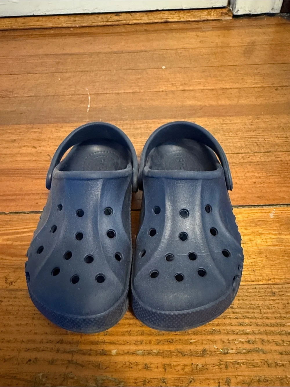 CROCS Kids Navy Blue Classic Clog Sandals